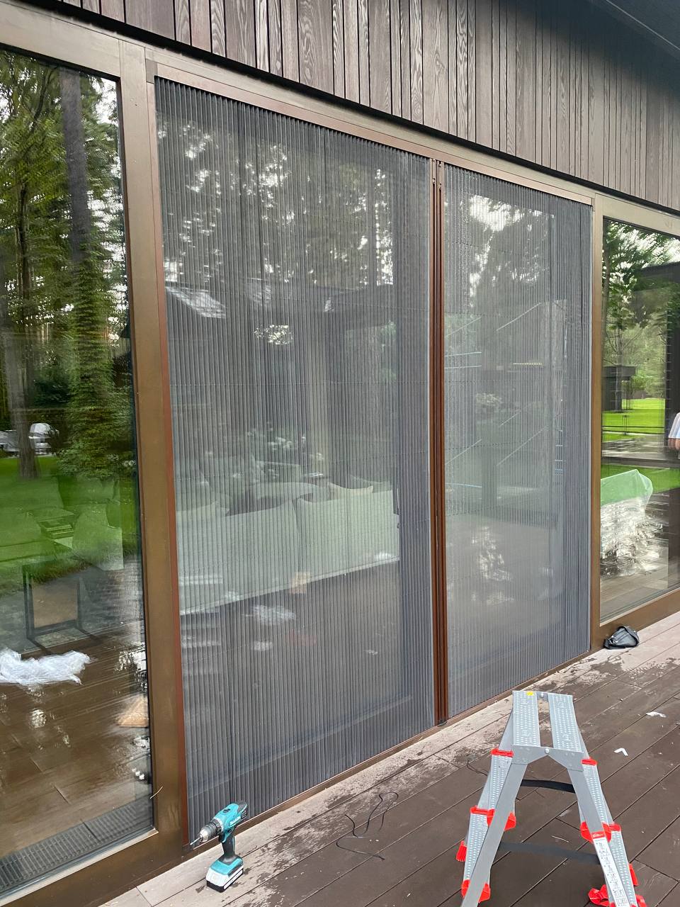 Modern window with mosquito net